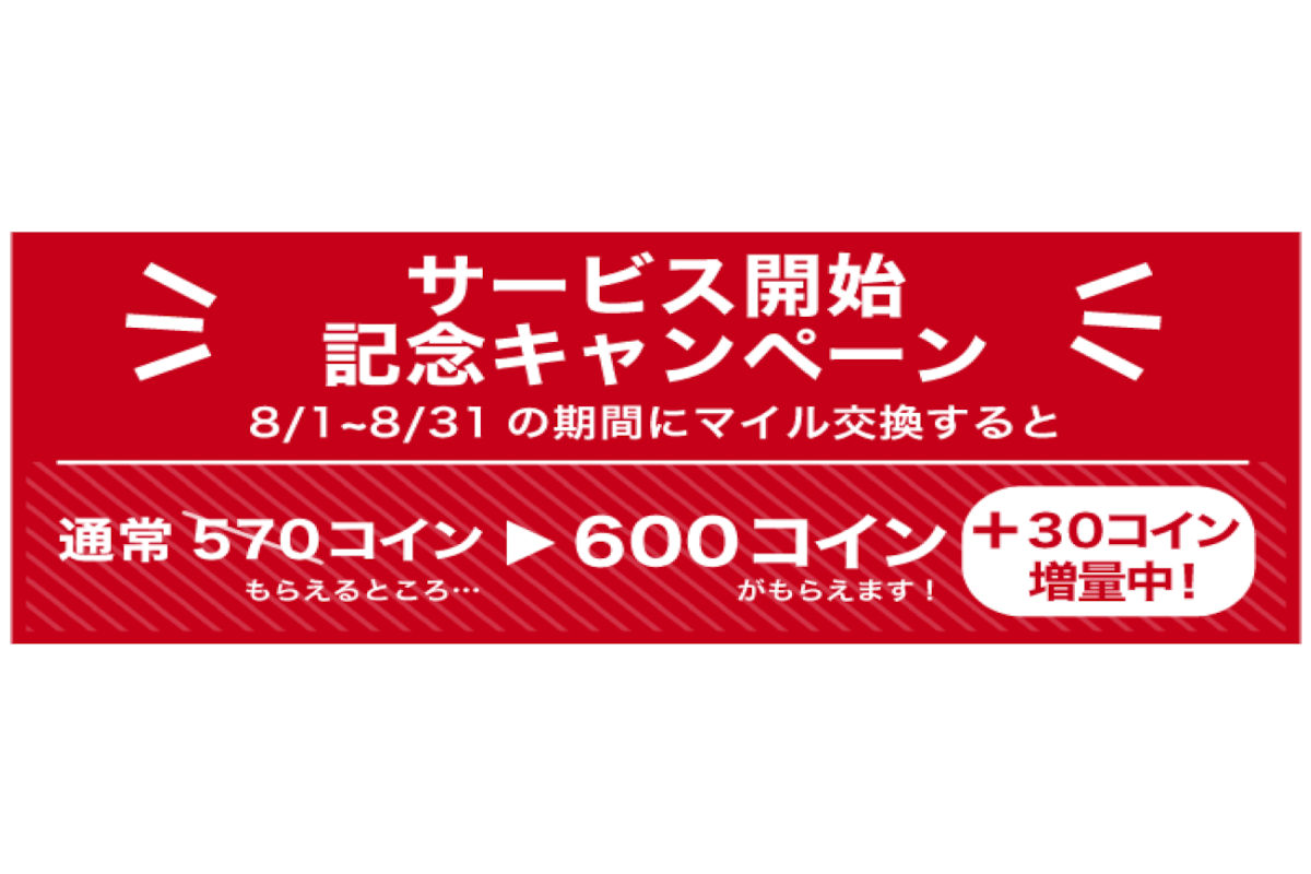 サービス開始記念キャンペーン。