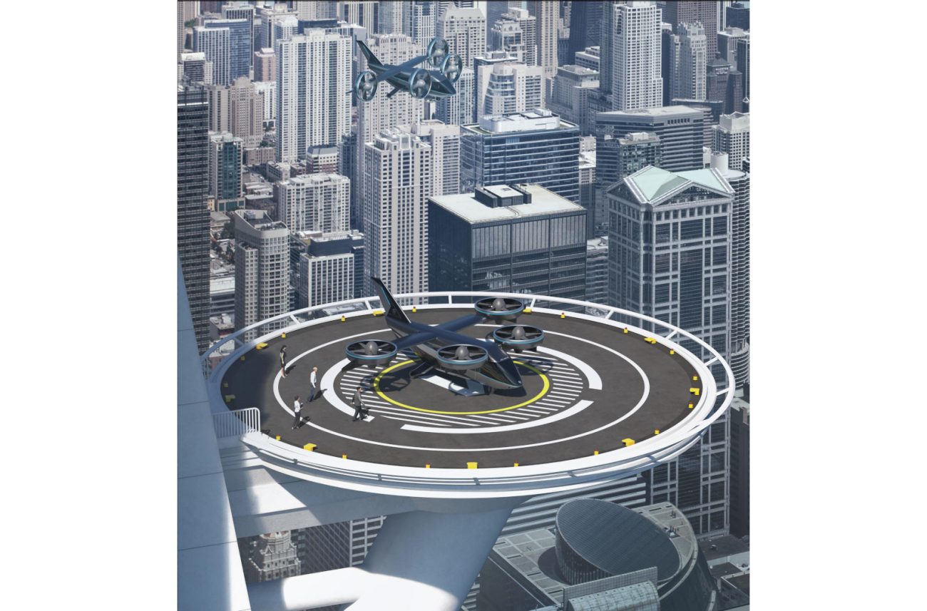 滑走路を要しないeVTOL。