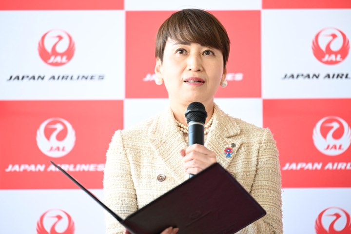 日本航空株式会社 ⻄日本支社⻑の宮坂久美子氏。