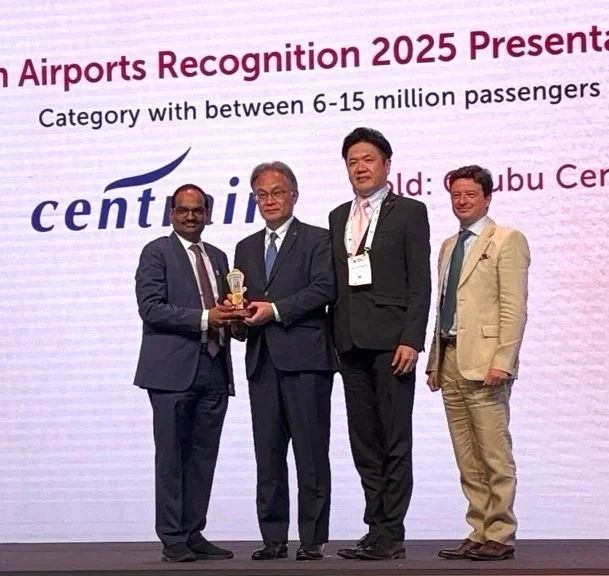Green Airports Recognition 2025授賞式の様子(ニューデリー、インド)