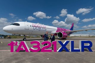 ウィズエアー・UKに引き渡された、PW1100G-JMを搭載したA321XLRの初号機。