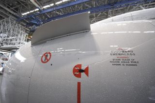 737NGのCFM56エンジンの警告マーク。