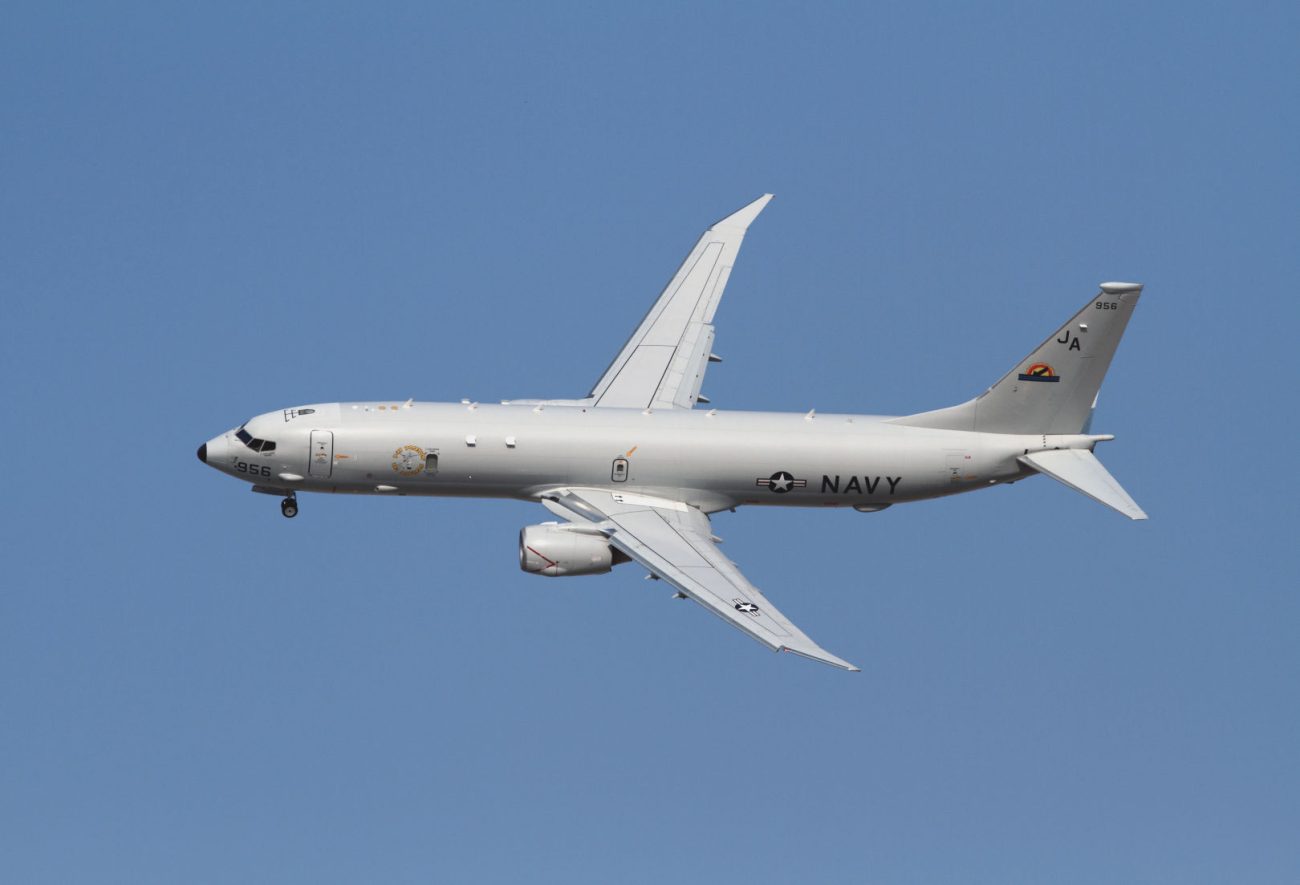737NGの派生型であるP-8哨戒機。