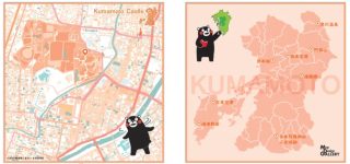 タオルハンカチ/くまモンVer.（熊本城） \1,320（税込） 　11月2日（日）発売開始予定