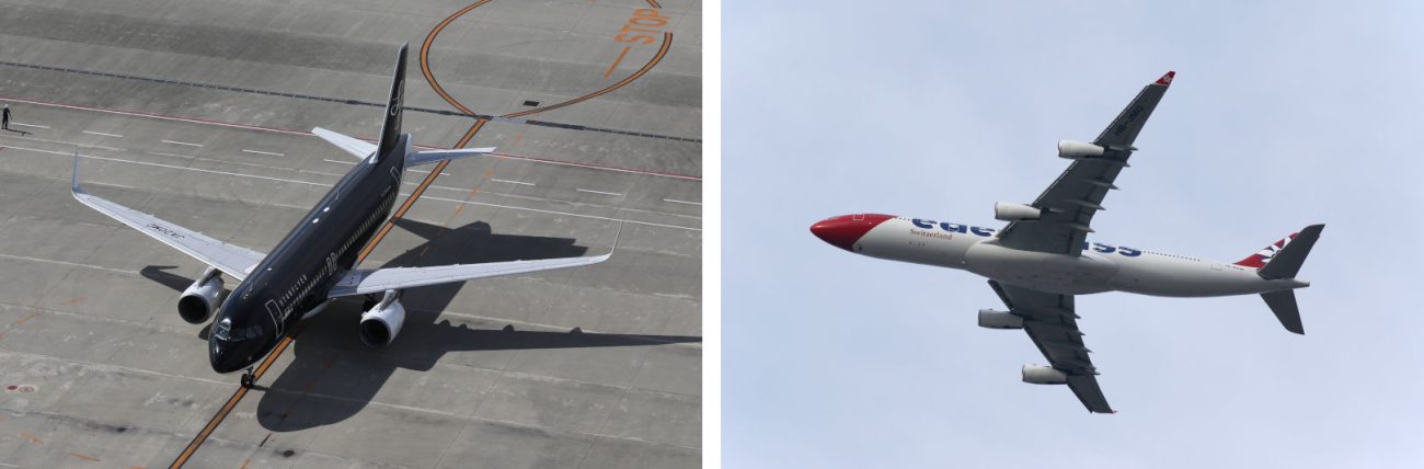 エアバスは早くからアスペクト比の大きな主翼を採用してきた。