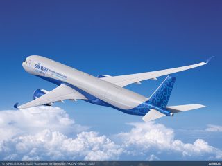 シルク・ウェイ・ウエスト・エアラインズのA350F