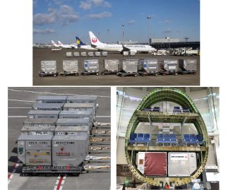 ワイドボディ旅客機の標準コンテナともいえるLD-3。