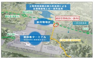 成田空港周辺 IC（仮称）位置図