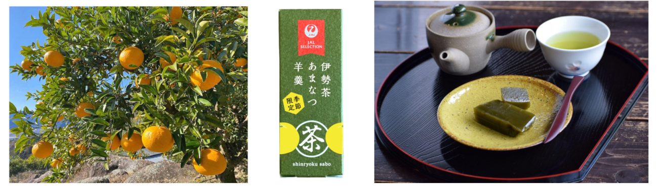 夏季限定の伊勢茶あまなつ羊羹