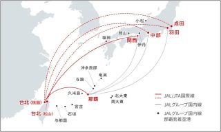 JALグループの台北路線