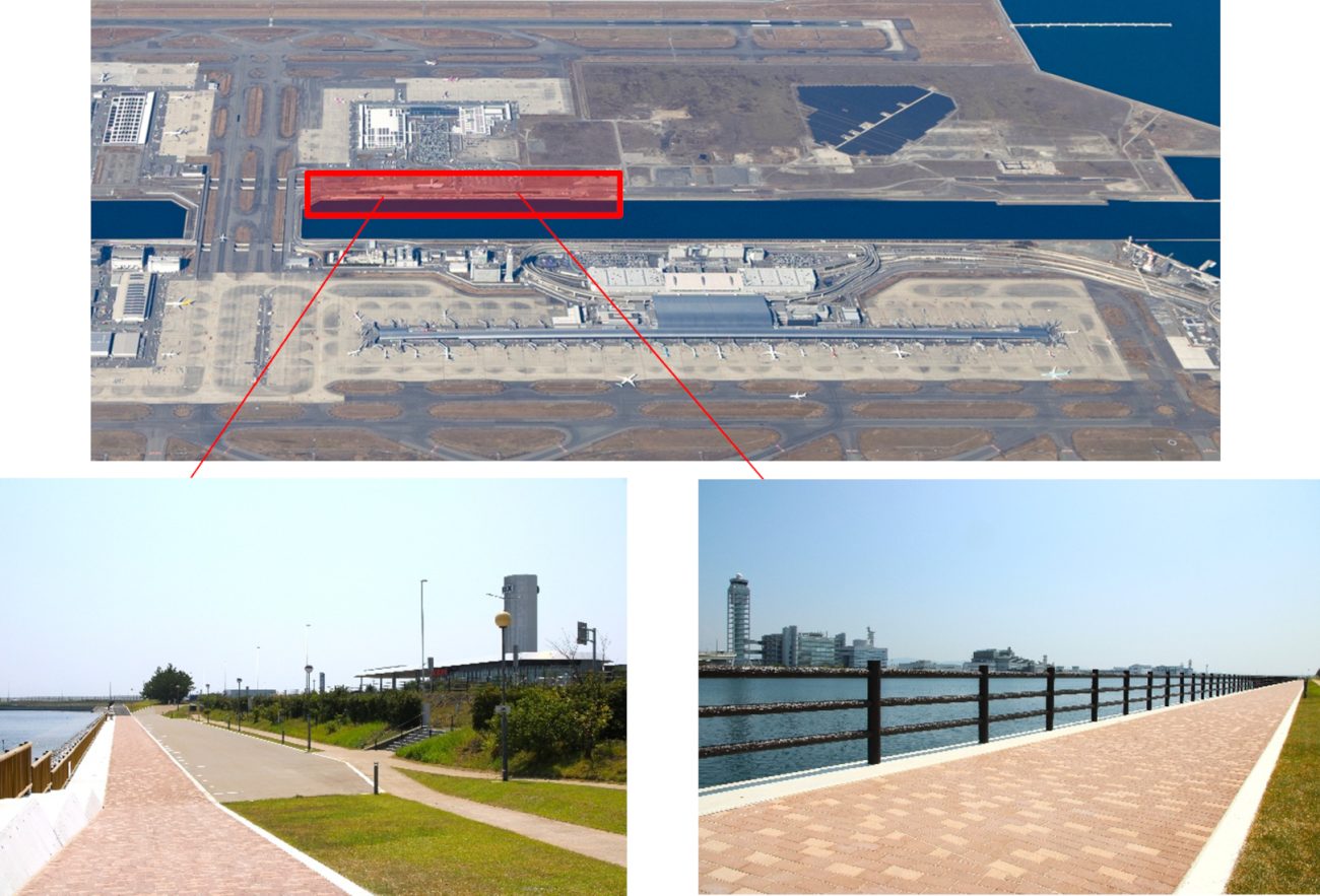 関西国際空港1期島と2期島の間に位置する親水緑地公園がリニューアルオープン。
