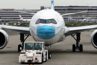 コロナ禍の最中にマスク着用をアピールしたガルーダ・インドネシア航空のA330neo。