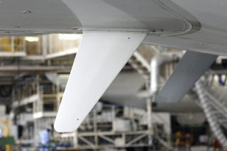 VHF無線機用のアンテナ。